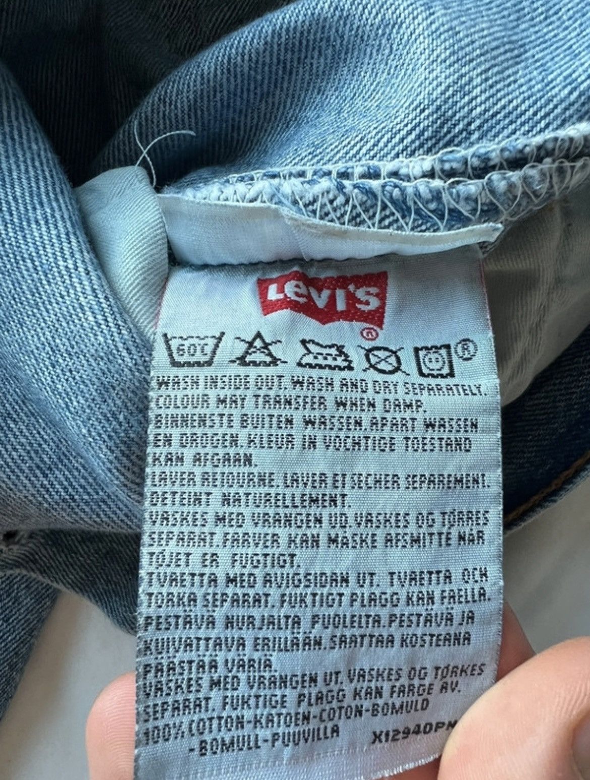 Levi's MADE IN UK Levi’s 501 Club d’art sauvage Size US 34 / EU 50 - 4 Thumbnail