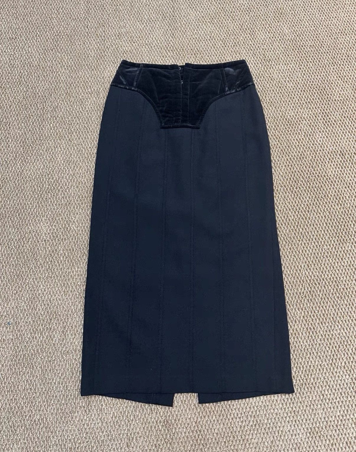 Comme des Garcons Comme des Garçons Velvet Striped Skirt K23 Size 25" / US 0 / IT 36 - 1 Thumbnail