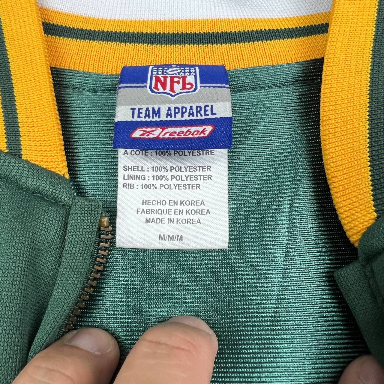 Reebok Green Bay Packers Men Reebok Quarter Zip Pullover NFL M Y2k Size US M / EU 48-50 / 2 - 3 Thumbnail