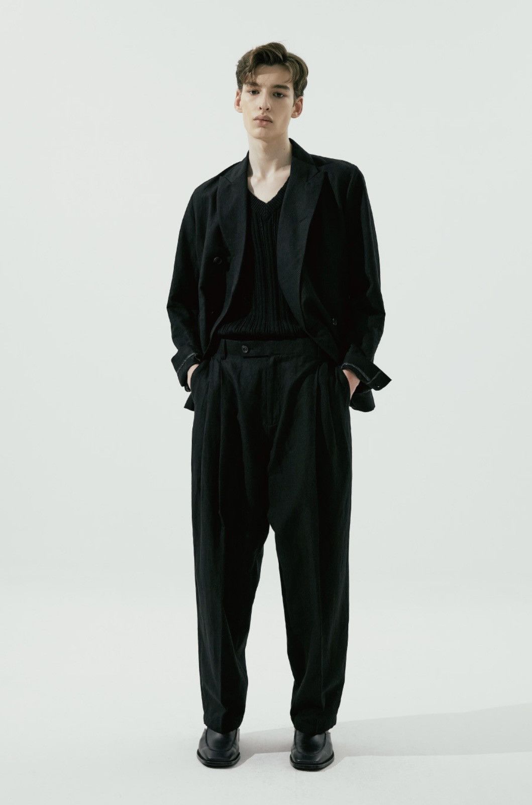 Beams Plus 24/7 Series Double-Pleat Wide Pants Black Size US 30 / EU 46 - 9 Thumbnail