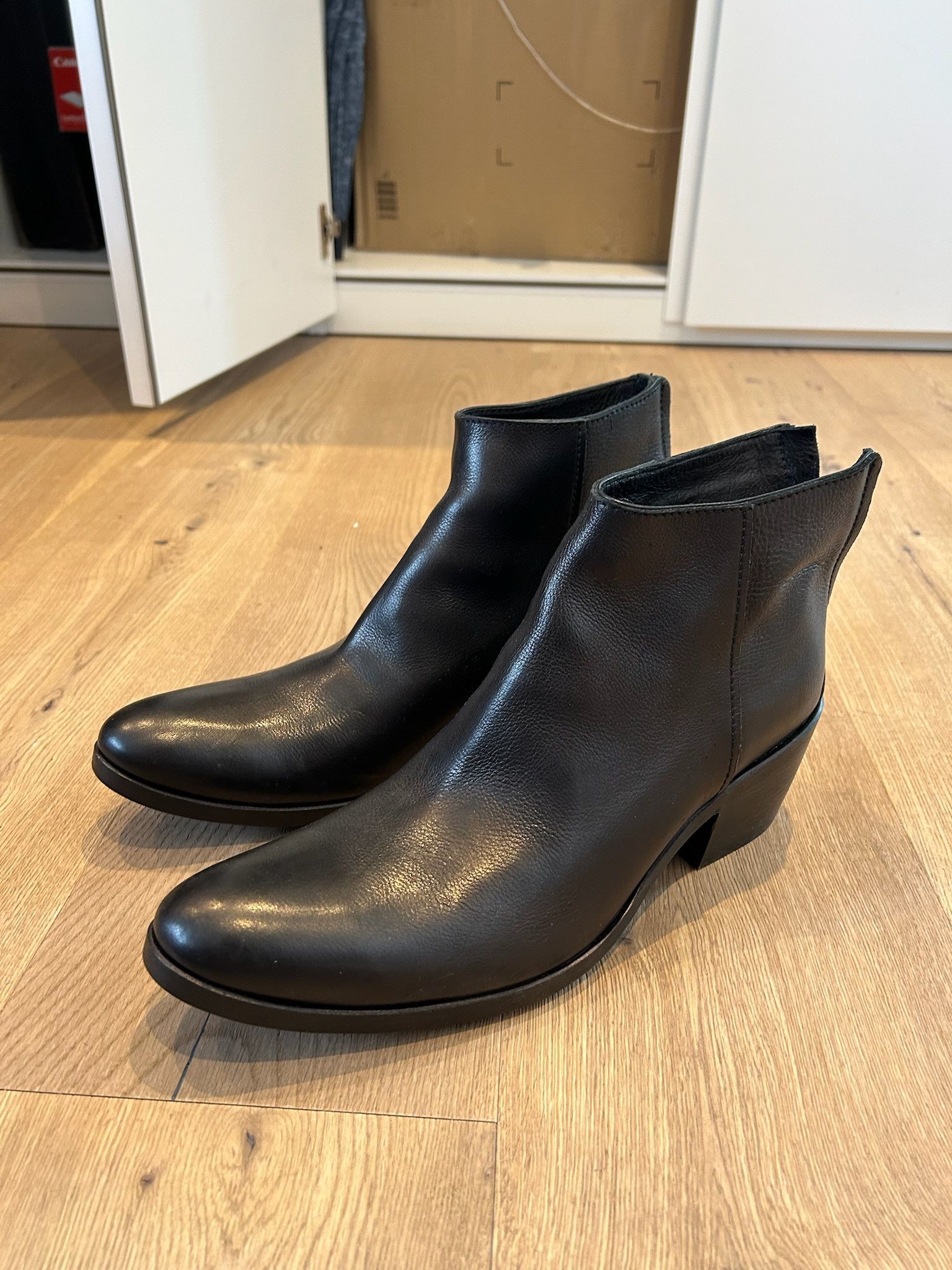 Haider Ackermann Cuban Heel Ankle Boots FW 2014 Size US 10 / EU 43 - 4 Thumbnail