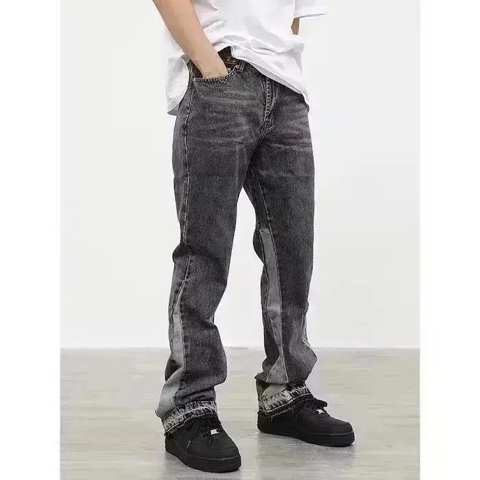 Japanese Brand Flared Bootcut Gray Denim Jeans Size US 32 / EU 48 - 1 Thumbnail