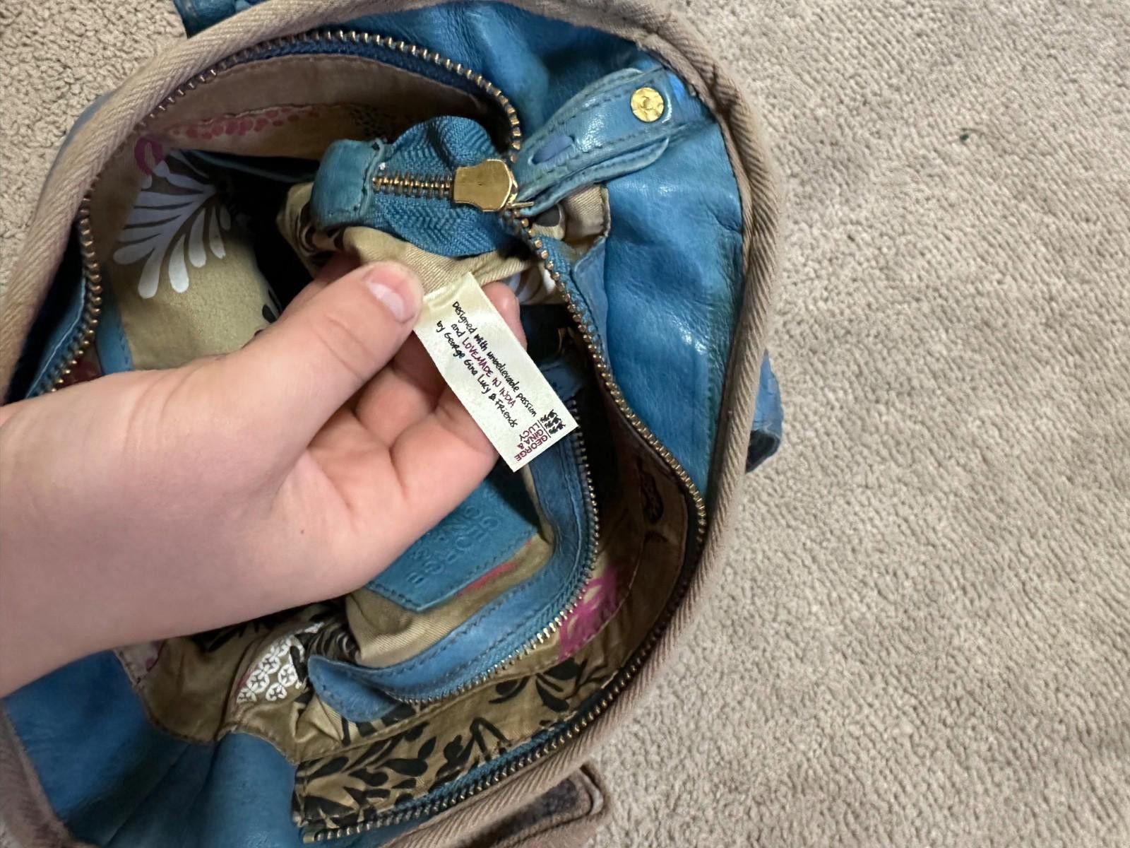 George Gina & Lucy George Gina Lucy Handbag Breige Blue Size ONE SIZE - 9 Thumbnail