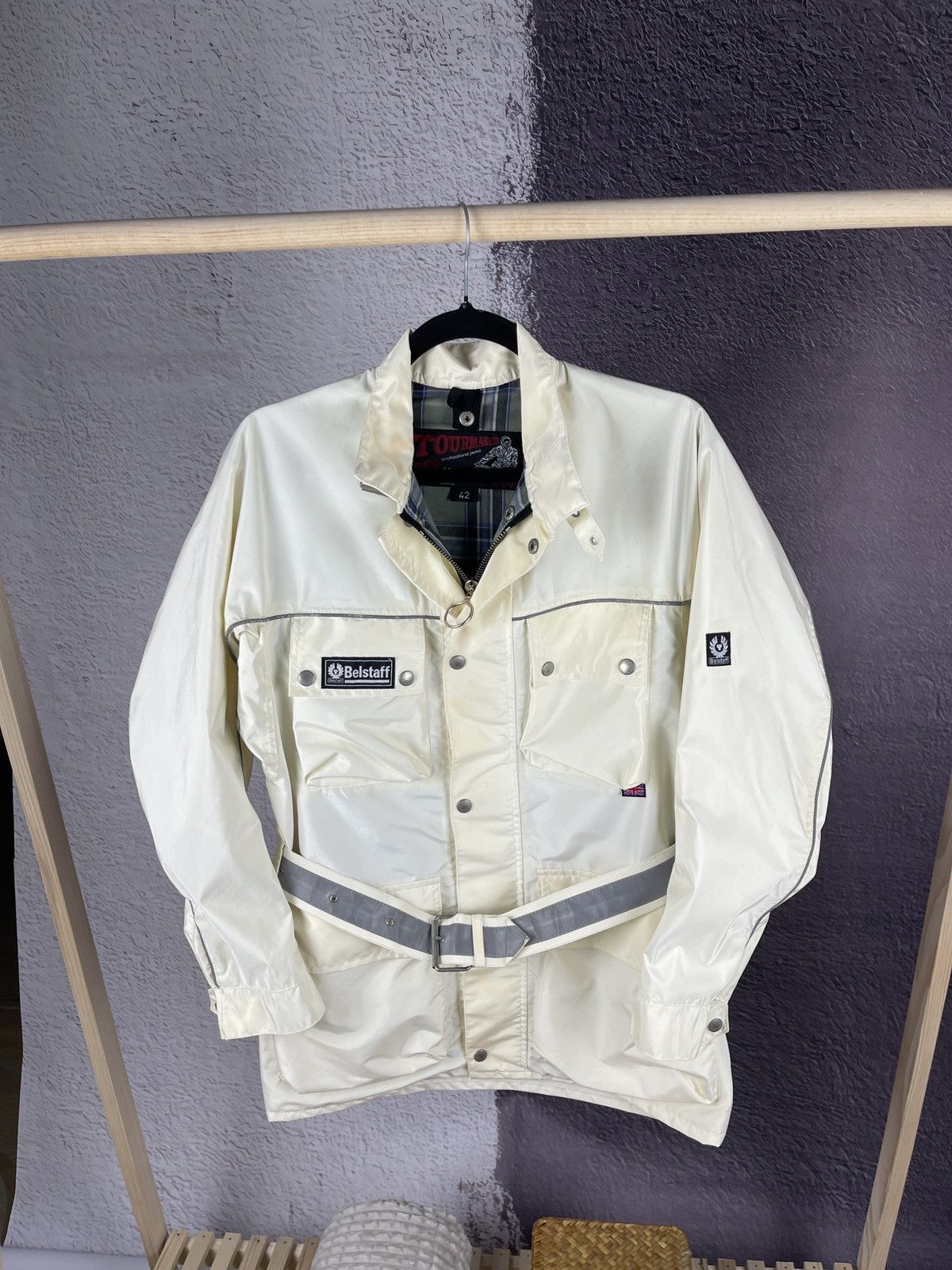 Belstaff Belstaff Tourmaster 500 Rider Belted Motorcycle Light Jacket Size US XS / EU 42 / 0 - 1 Thumbnail