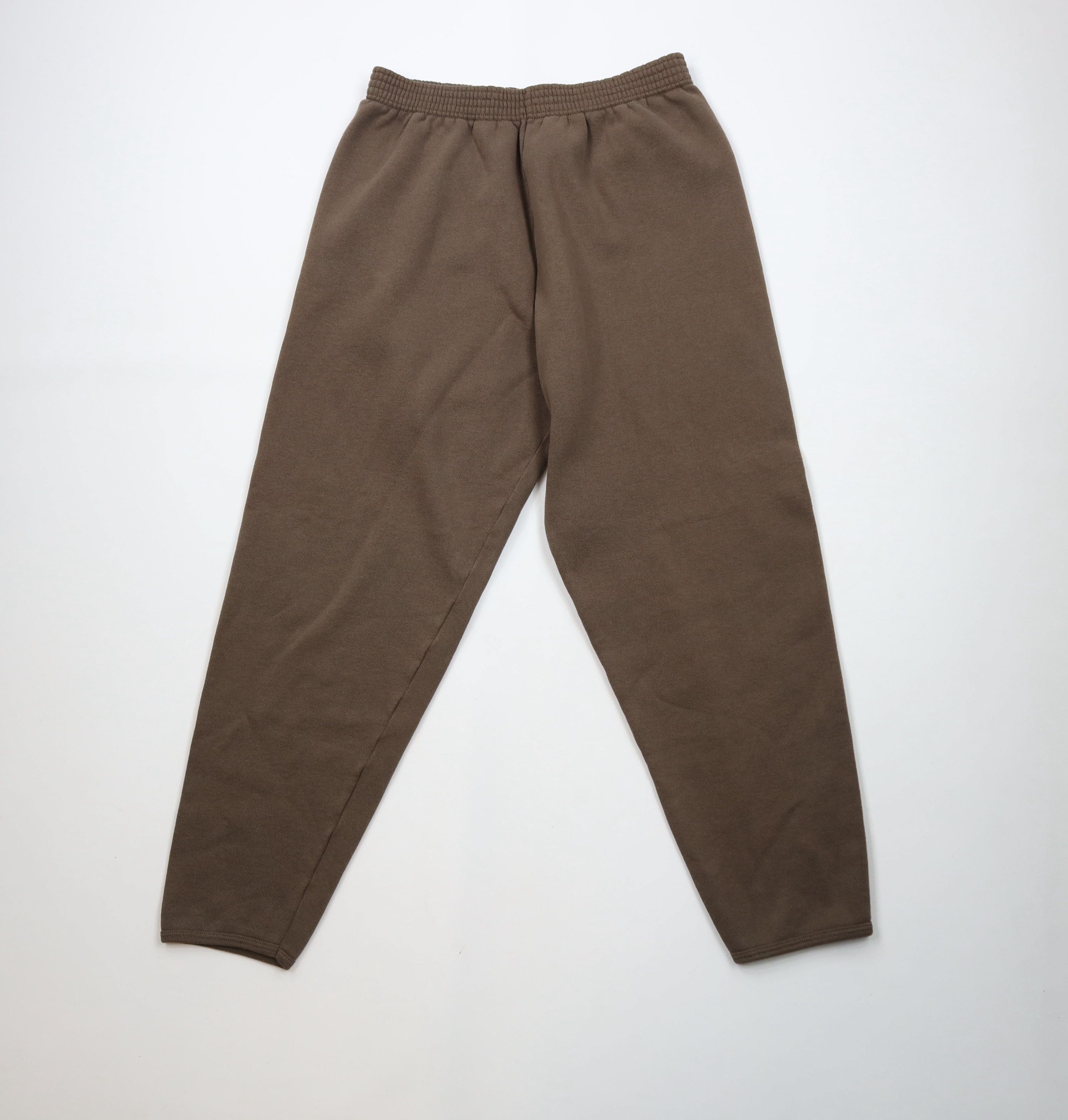 Vintage Vintage 90s Streetwear Tapered Leg Sweatpants Brown USA Size 30" / US 8 / IT 44 - 1 Thumbnail