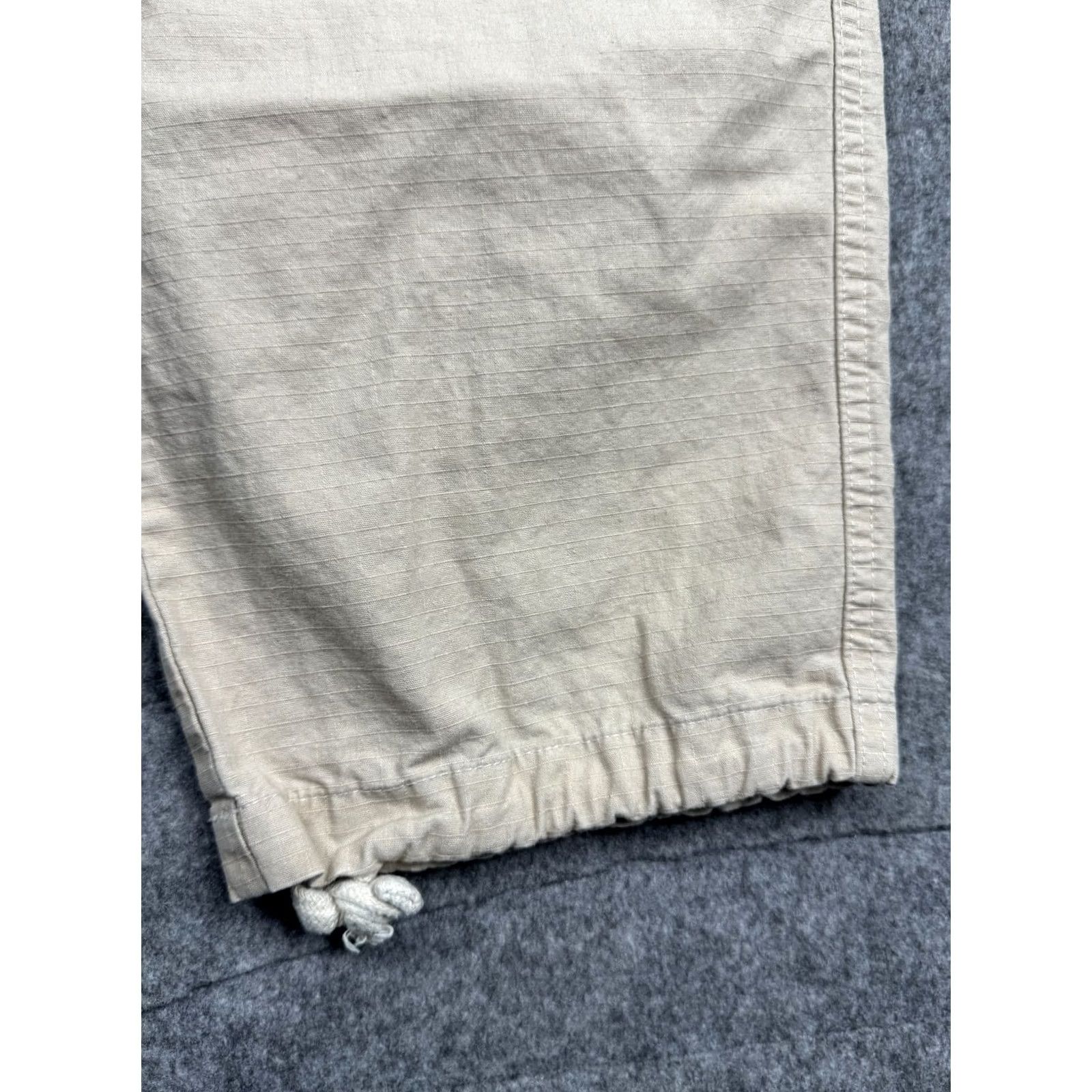 Carhartt Wip Carhartt WIP Cargo Pants Mens L Beige Hooded Theory Sweat Ripstop Pants Size US 33 - 5 Thumbnail