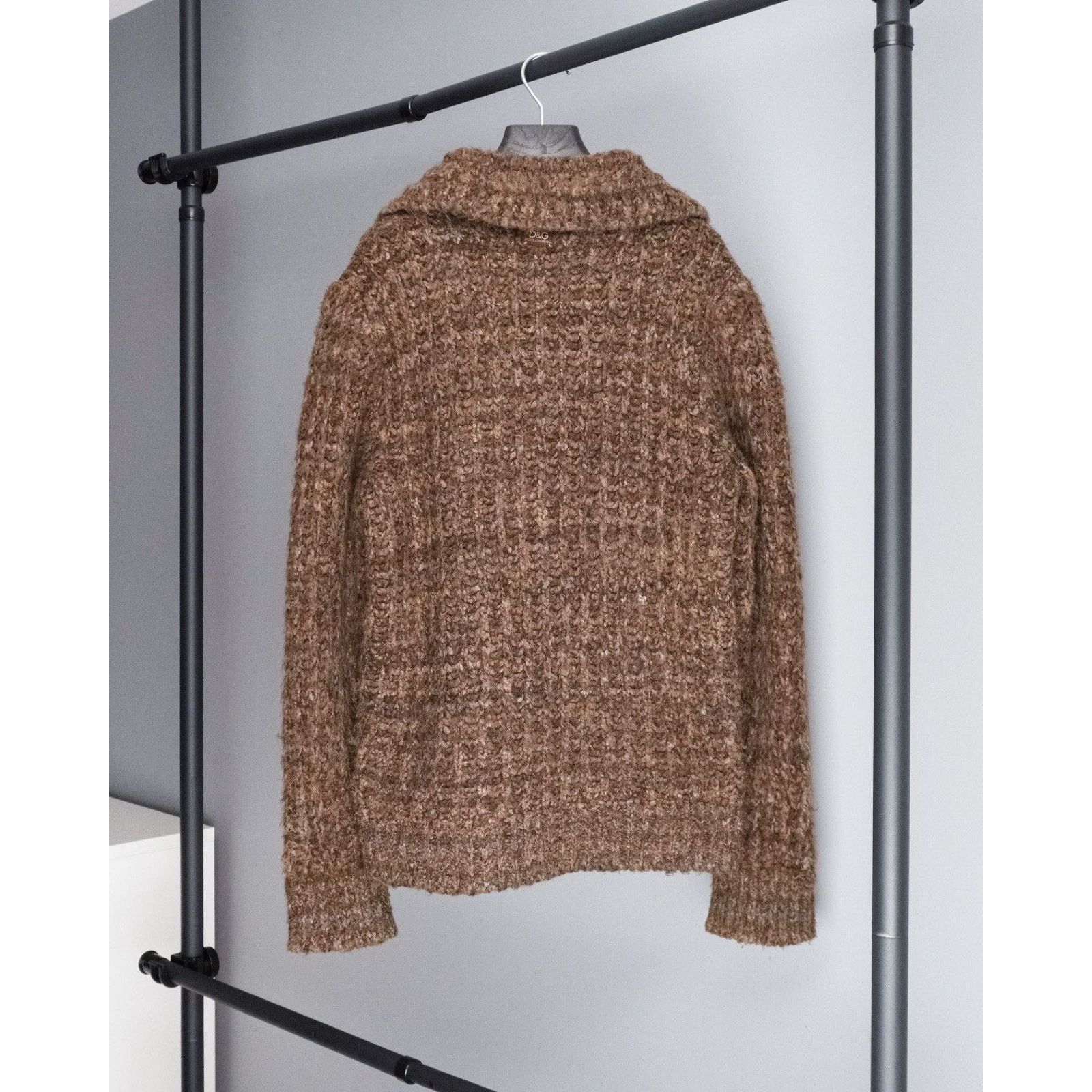Dolce & Gabbana Dolce gabbana 90s knitted wool button turtleneck sweater Size US M / EU 48-50 / 2 - 7 Thumbnail