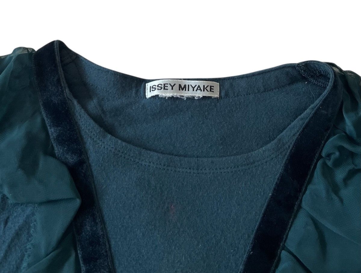 Issey Miyake Vintage issey miyake ruffled green longsleeve Size S / US 4 / IT 40 - 2 Thumbnail