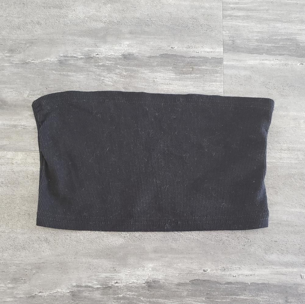 Shein Black Basic SHEIN Cropped Tube Top Size XS / US 0-2 / IT 36-38 - 1 Thumbnail