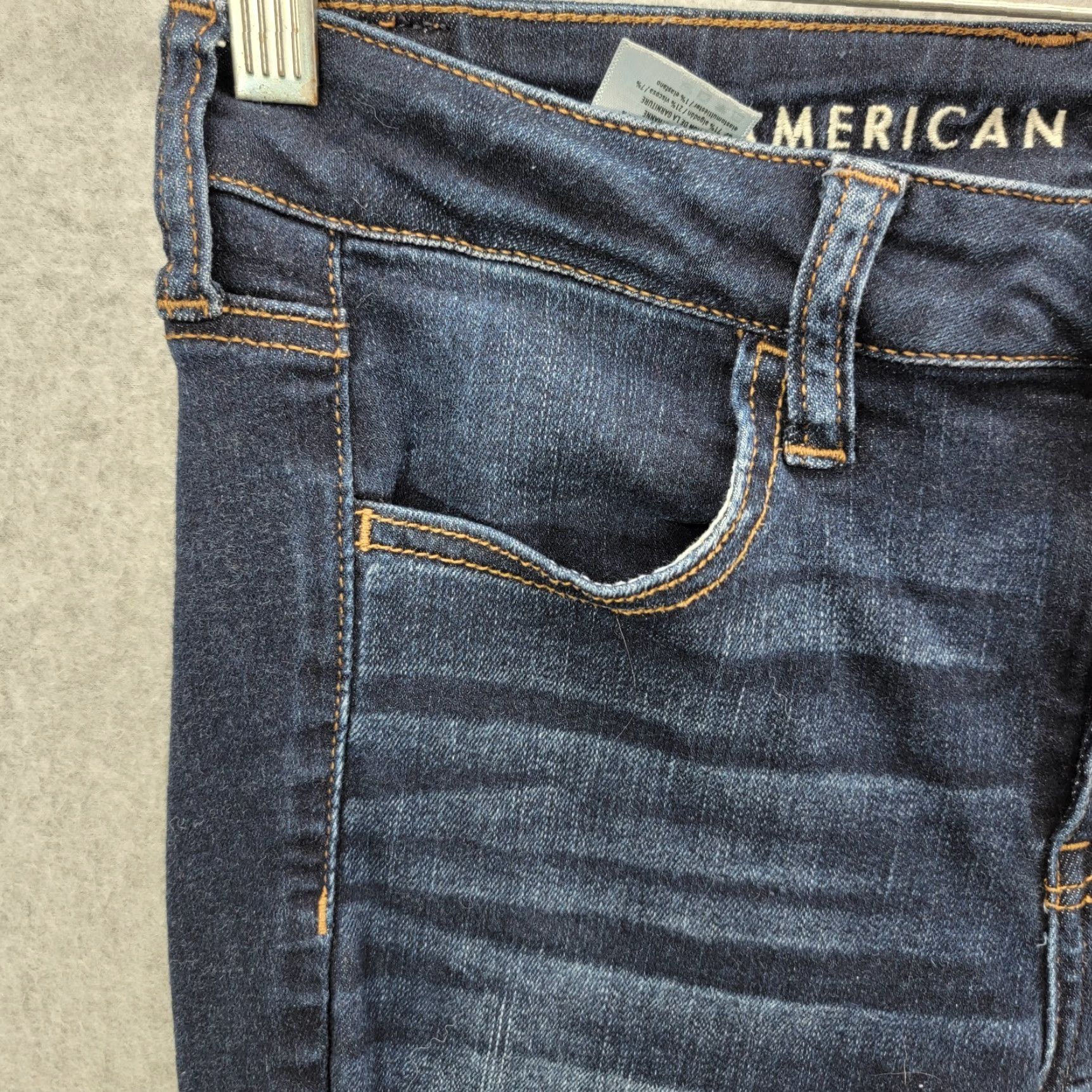 American Eagle Outfitters American Eagle Outfitters Jegging Jeans Blue Women's 4 Regular Next Level Stretch Jegging with Pockets Slim Rise Jeans Size 27" / US 4 / IT 40 - 4 Thumbnail