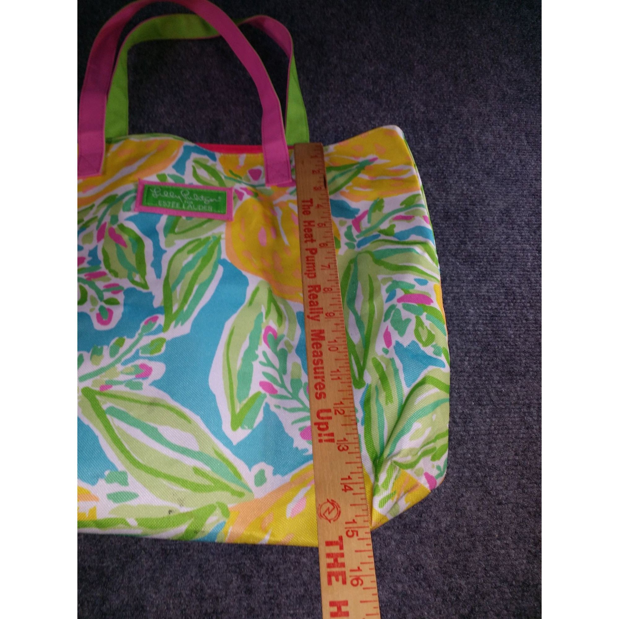 Lilly Pulitzer Lilly Pulitzer By Estee Lauder Floral Tote Bag Canvas Bag Mu Size ONE SIZE - 6 Thumbnail