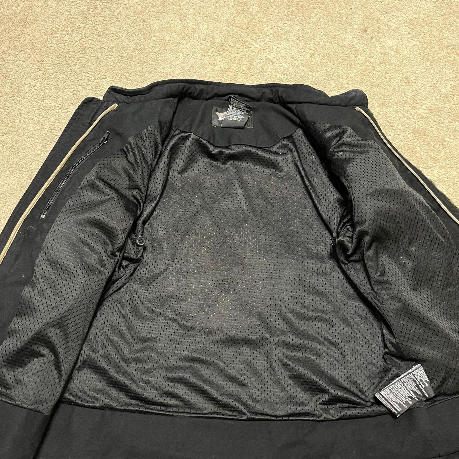 Harley Davidson Harley-Davidson Black Riding Jacket XL Detachable Tan Hoodie Size US XL / EU 56 / 4 - 4 Thumbnail