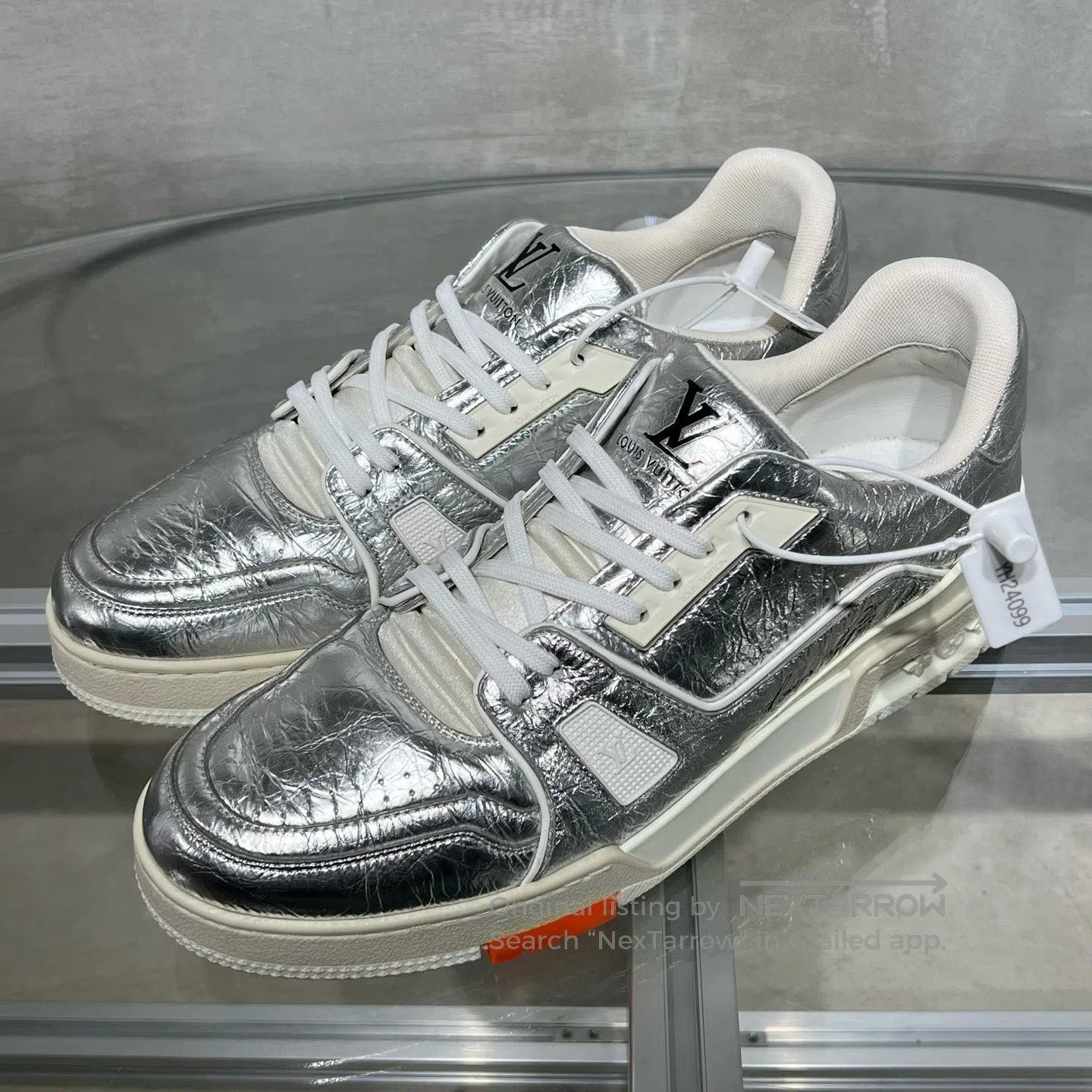 Louis Vuitton Louis Vuitton Trainer tin foil silver shoes Size US 9 / EU 42 - 1 Thumbnail