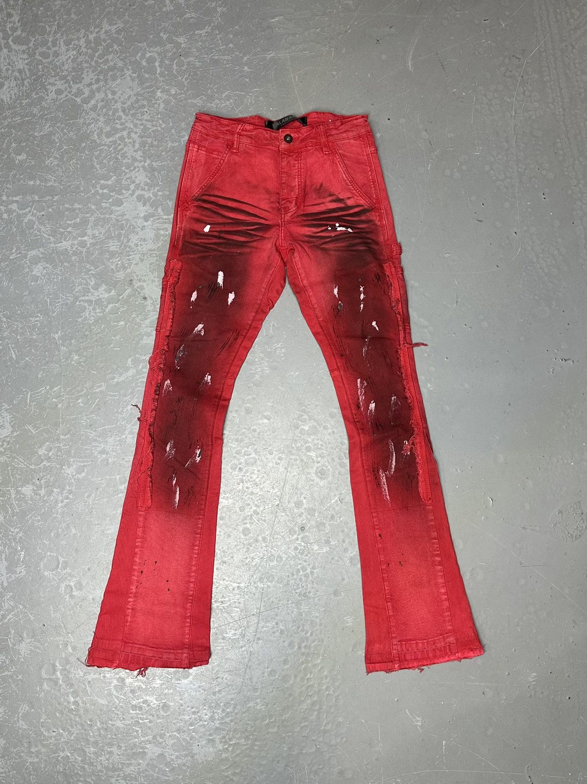 Valabasas Valabasas Red Paint Splatter Jeans size 30 Size US 30 / EU 46 - 1 Thumbnail