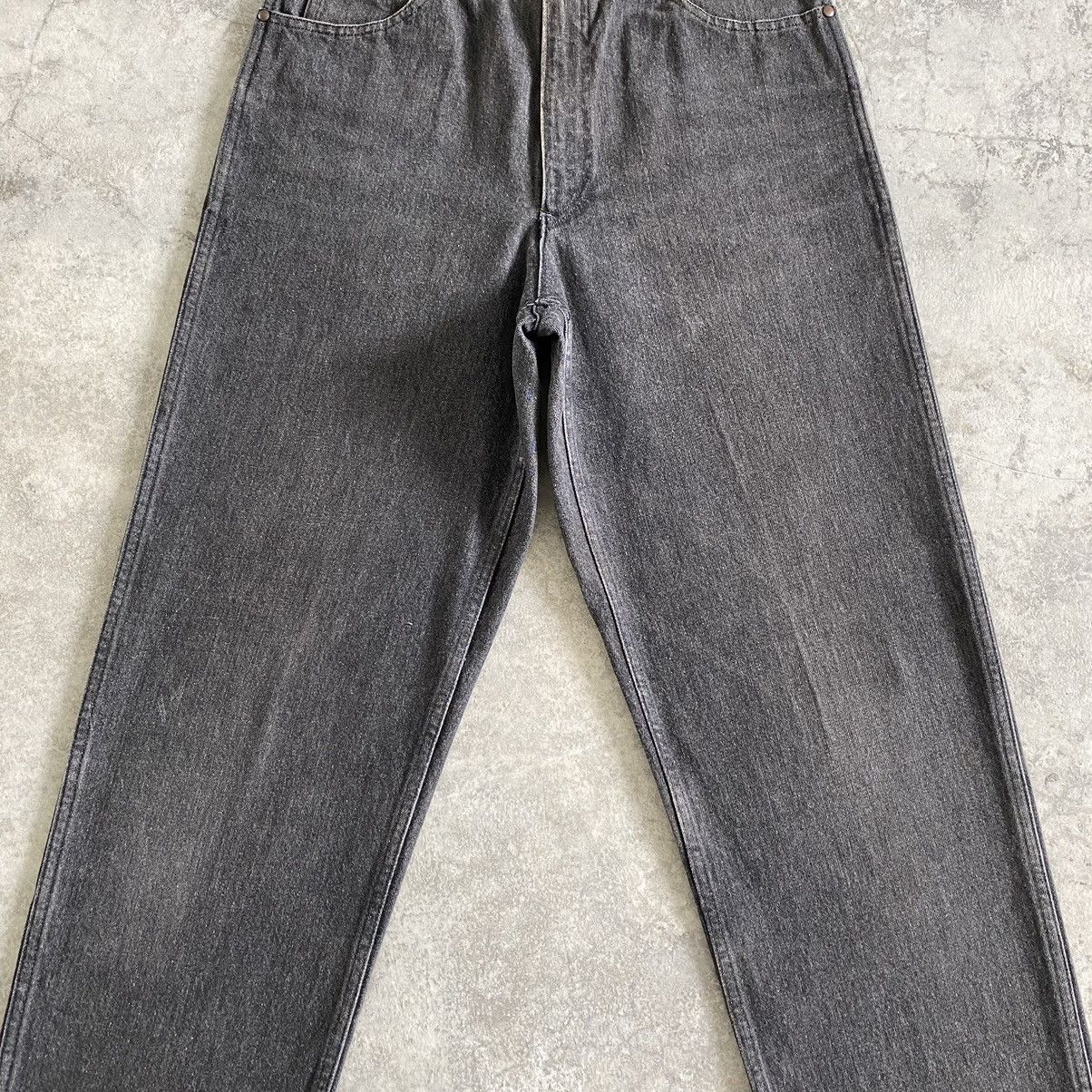 Comme des Garcons Homme 1990’s CdG Homme Wide Smoky Black Denim Jeans Size US 29 - 5 Thumbnail