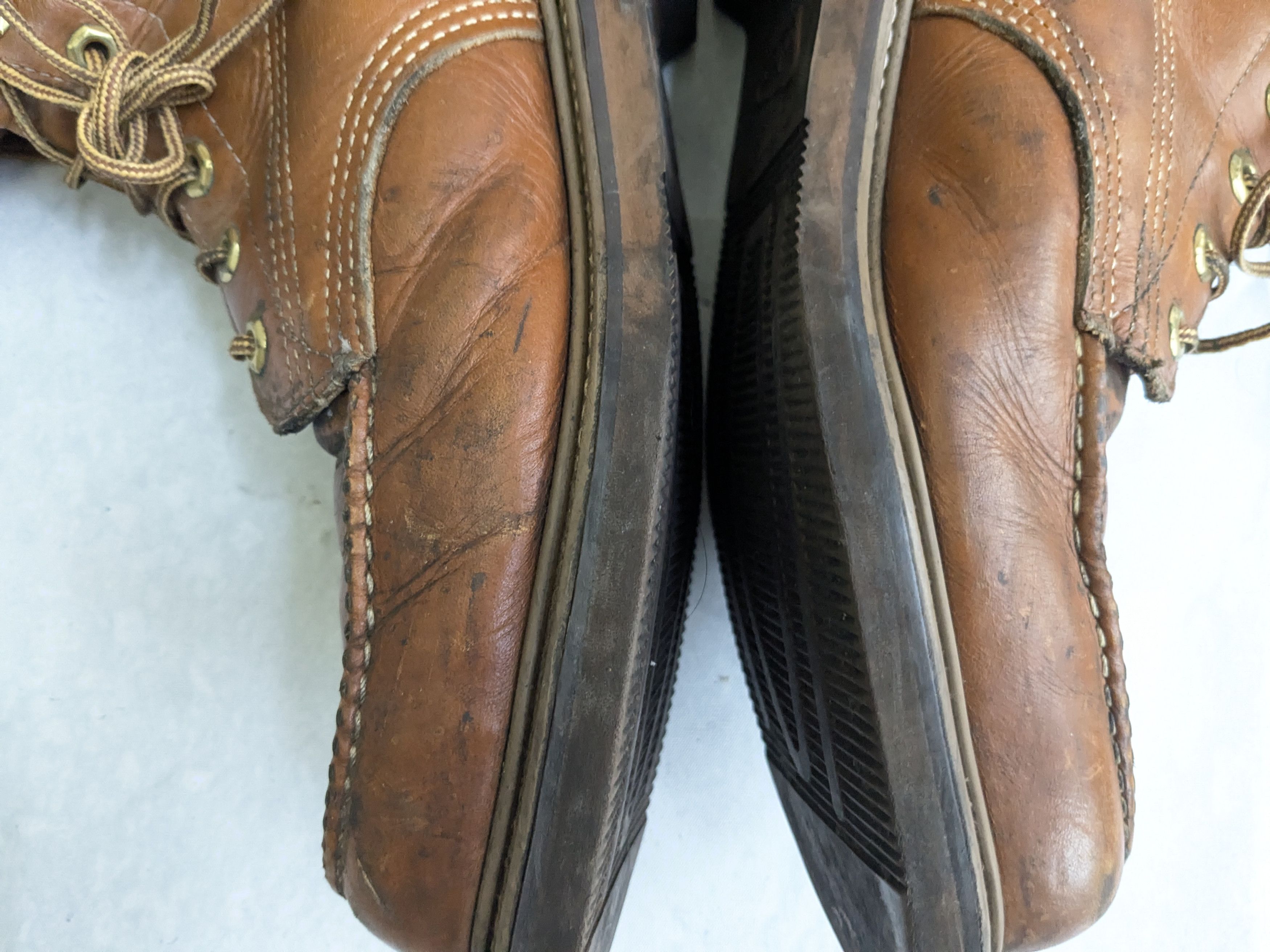 Vintage Vintage Combat Boots 9.5 Brown Leather Moc Toe Size US 9.5 / EU 42-43 - 12 Thumbnail