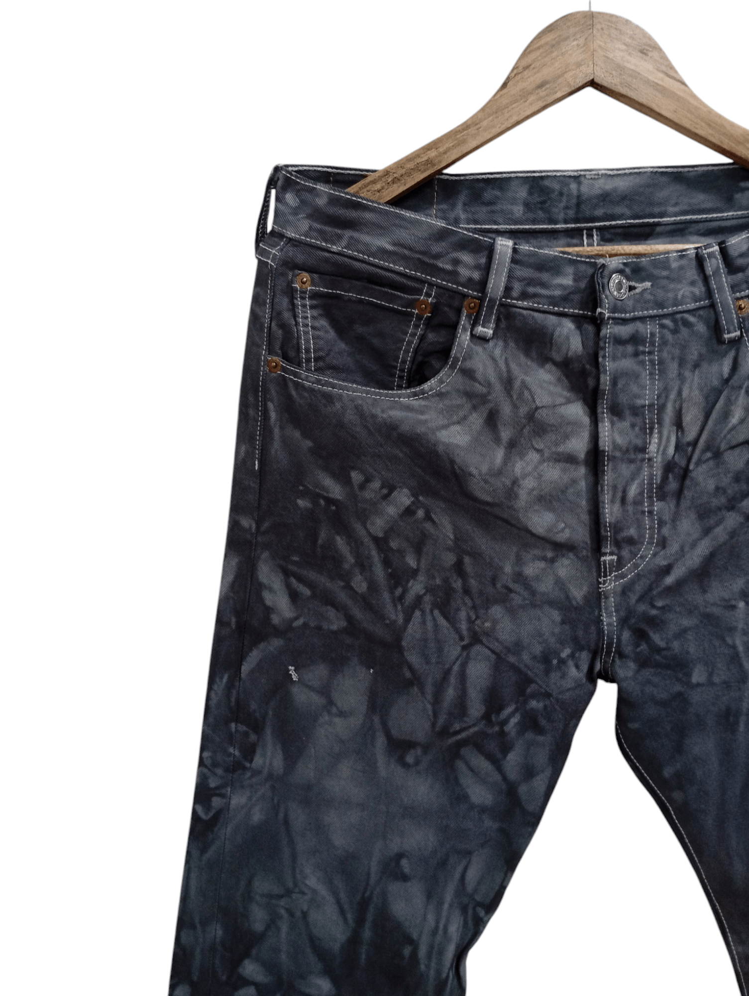 Levi's 🔥🔥Levi's 501 Tye Dye Jeans Denim Size US 34 / EU 50 - 5 Thumbnail