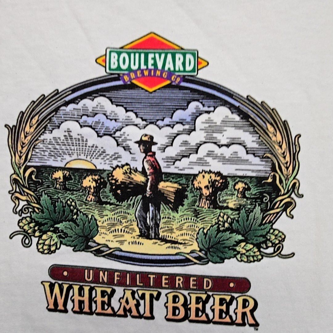 Fruit Of The Loom Boulevard Brewing Co Wheat Beer Graphic Tee M Alcohol Shirt Size US M / EU 48-50 / 2 - 3 Thumbnail