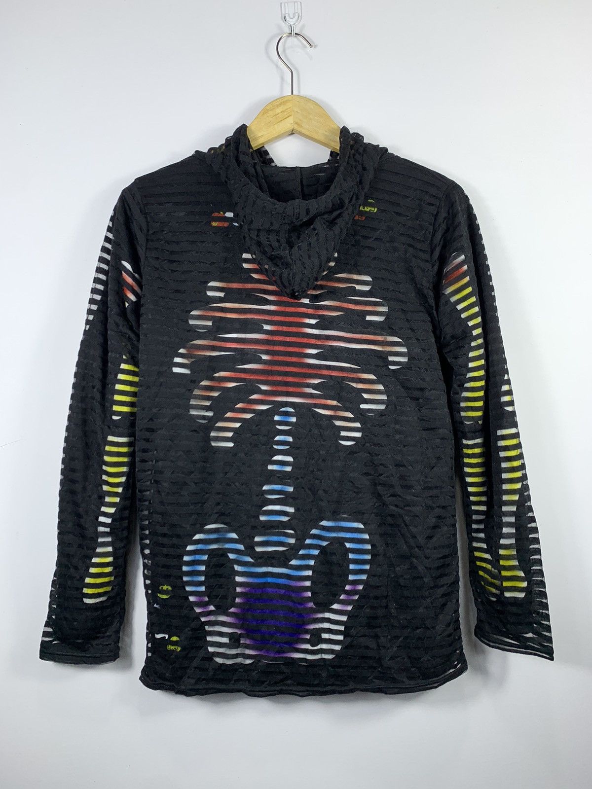 Hysteric Glamour Crazy Japanese Strippe Zip Hoodie Transparan Grunge Style Size US M / EU 48-50 / 2 - 3 Thumbnail
