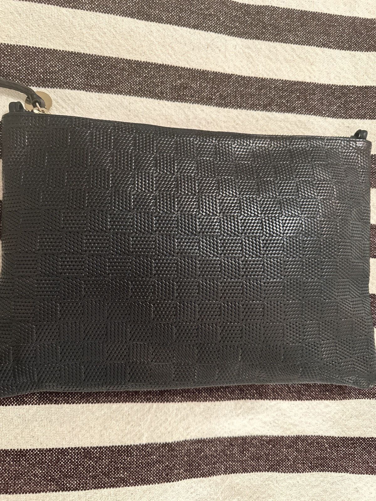 Clare V. Clare V. Textured Clutch with Tabs Size ONE SIZE - 3 Thumbnail