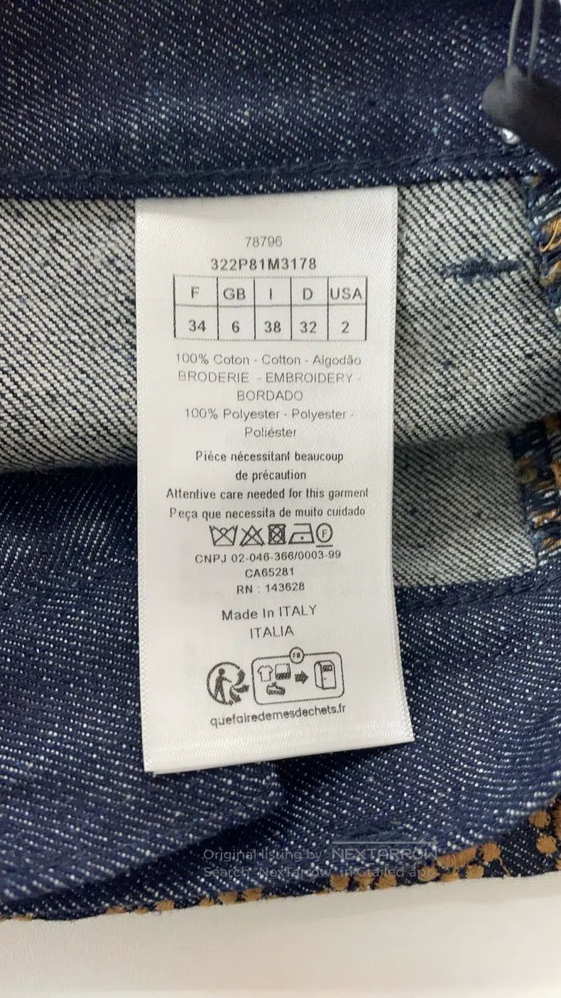 Dior Dior Embroidered hollow pocket jeans Size 42" / US 20 - 4 Thumbnail