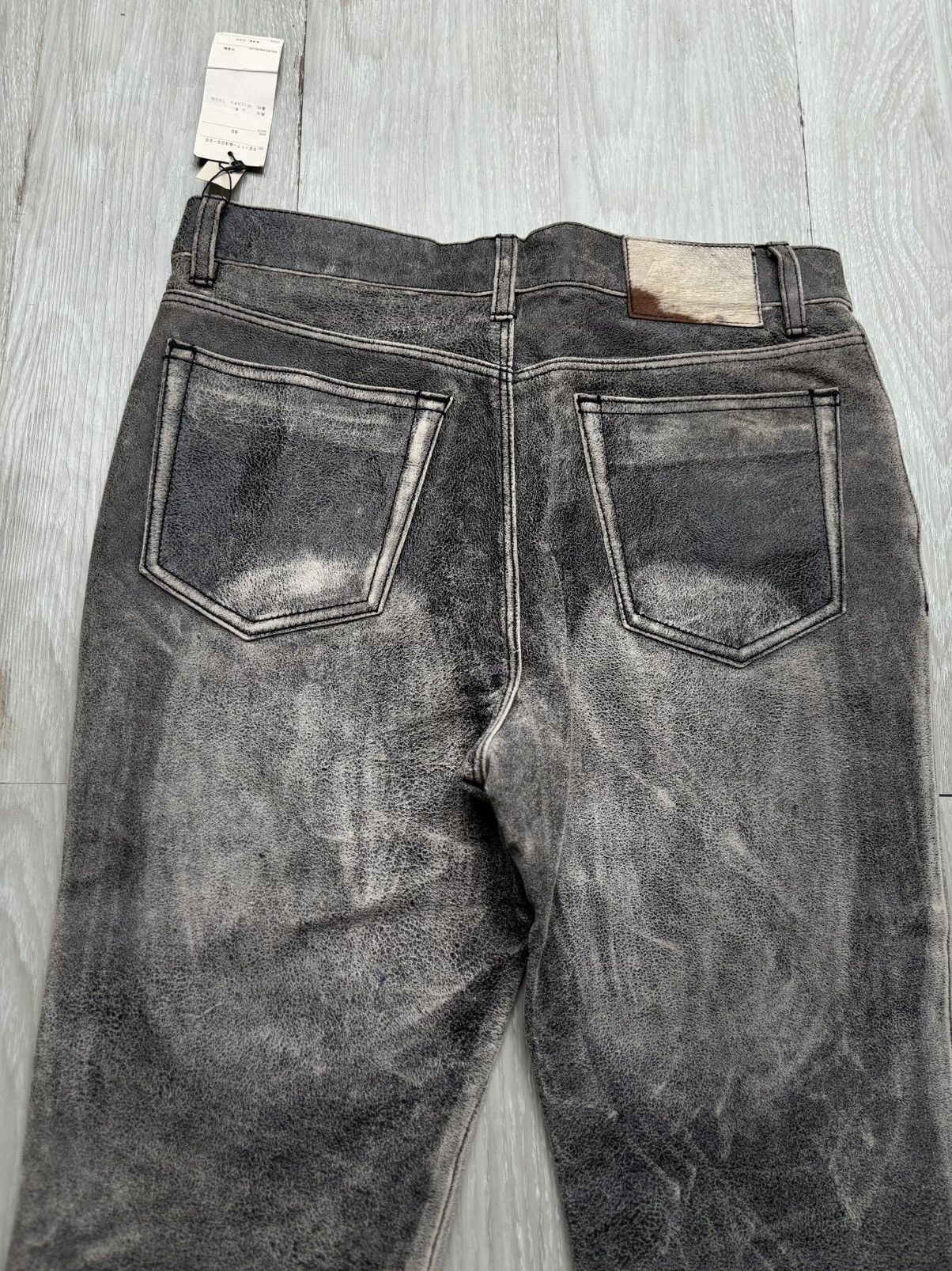 Japanese Brand Admix leather flare pants Size US 28 / EU 44 - 9 Thumbnail