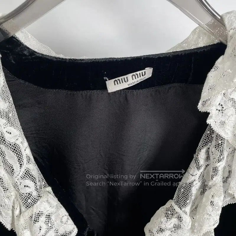 Miu Miu Miu Miu Summer Black Short Sleeve Blouse . Size M / US 6-8 / IT 42-44 - 4 Thumbnail