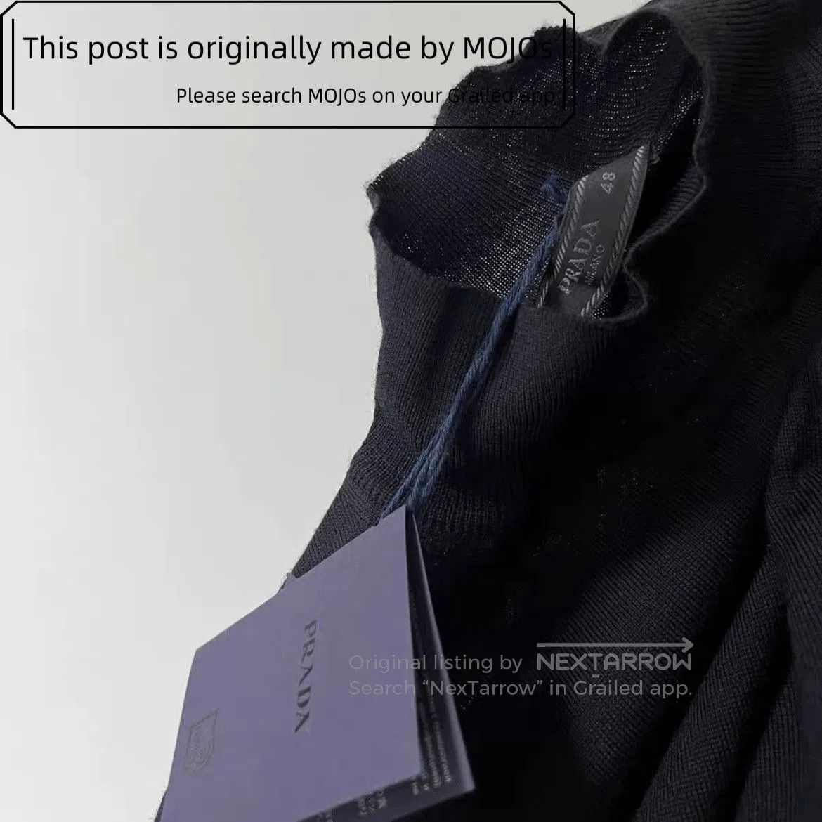 Prada Sz 48 Prada Hi-neck Black Knitwear Sweater mojos1828101525. Size US M / EU 48-50 / 2 - 3 Thumbnail