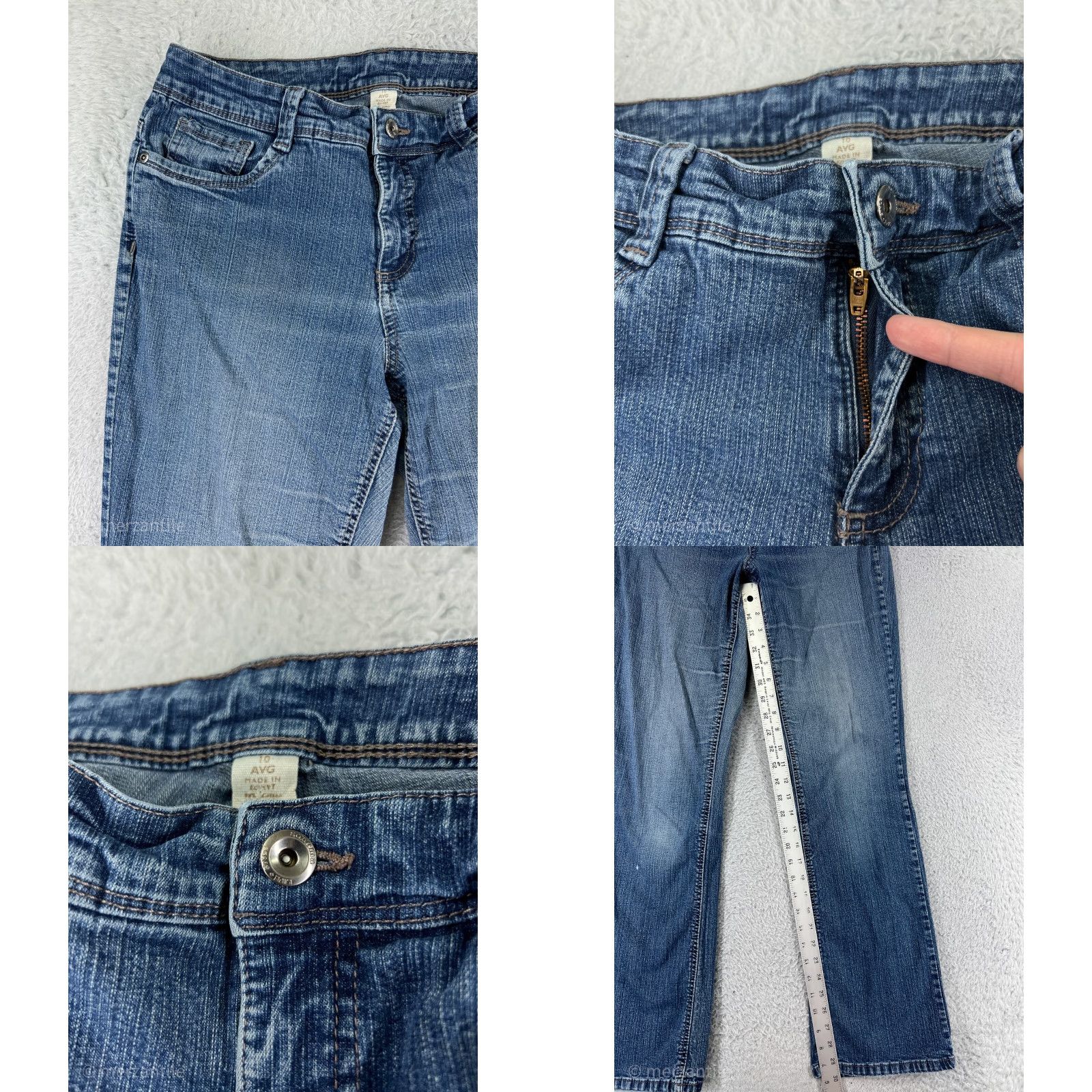 Vintage Sonoma Jeans Women 10 Blue Denim Bootcut Medium Wash Cotton Blend Stretch Shirt? Size 32" / US 10 / IT 46 - 8 Thumbnail