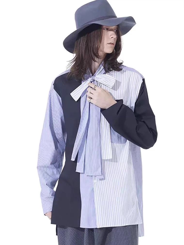Yohji Yamamoto Yohji Yamamoto Basic Design Bow Tie Shirt K11 Size US L / EU 52-54 / 3 - 3 Thumbnail