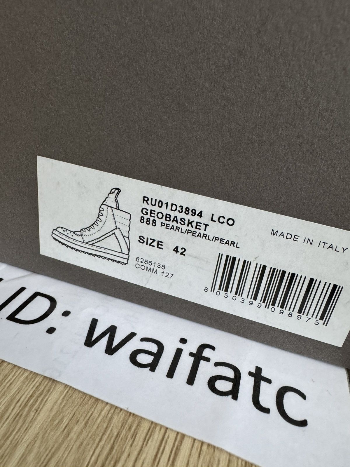 Rick Owens RICK OWENS LEATHER PEARL GEOBASKETS Size US 9 / EU 42 - 11 Thumbnail