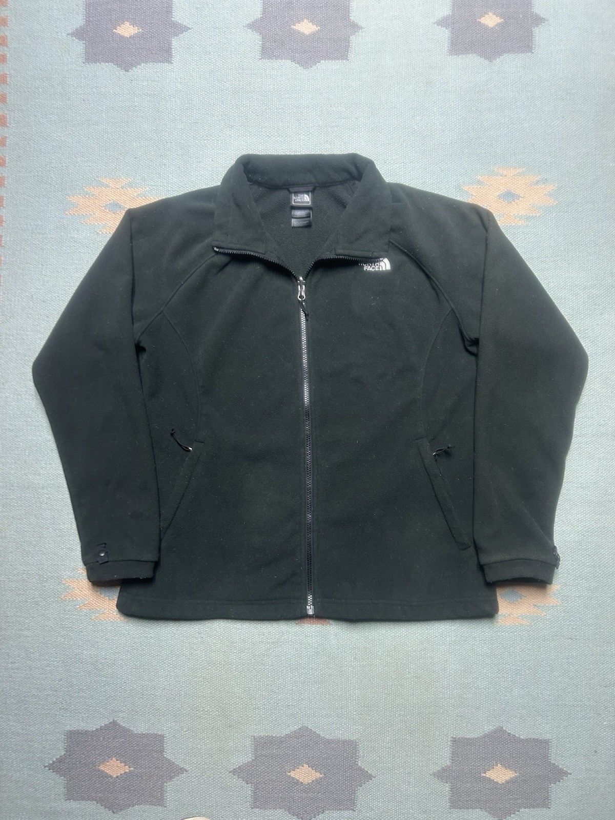 The North Face The north face fleece jacket black zip TNF women’s large Size L / US 10 / IT 46 - 1 Thumbnail