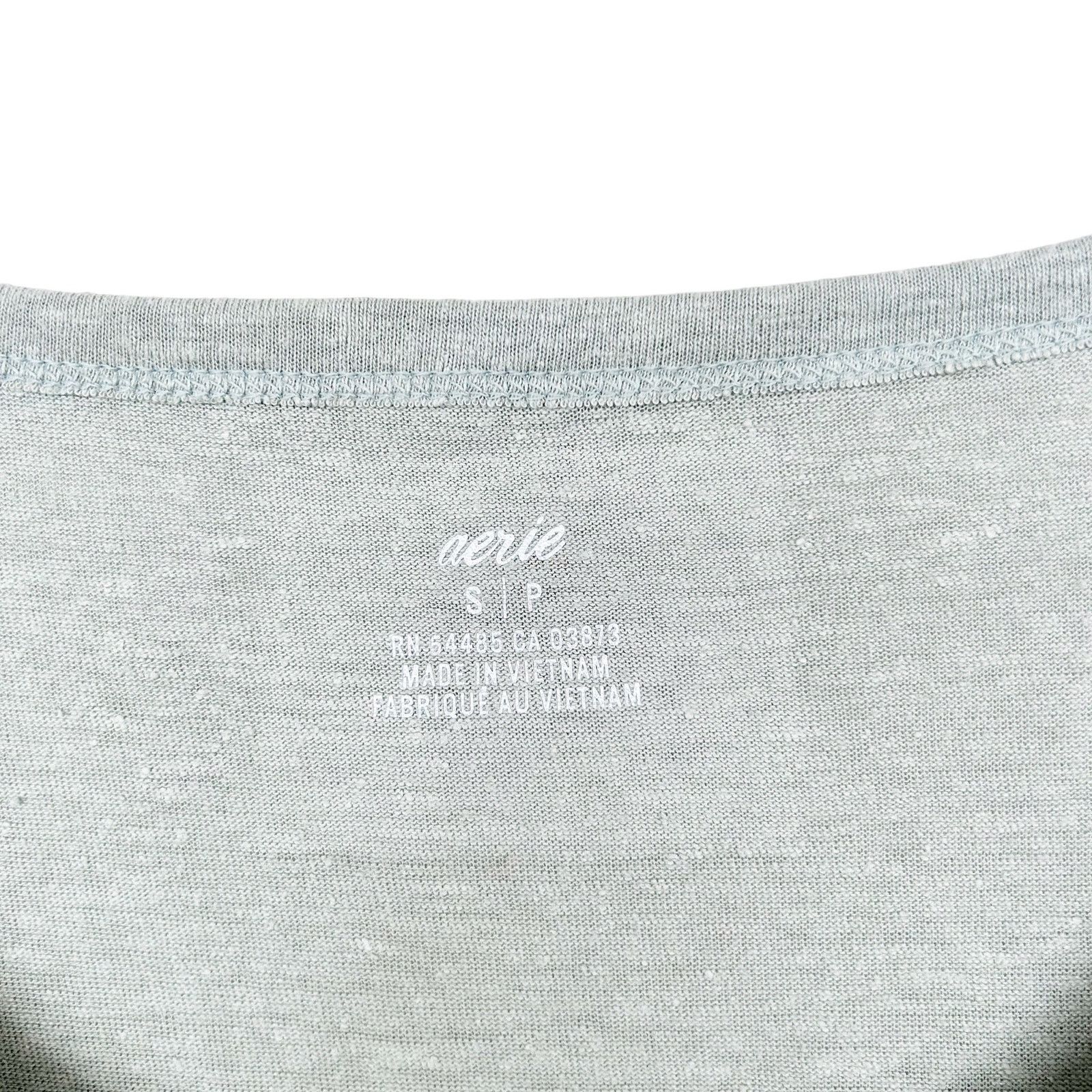 Other Aerie Green Linen Blend Sleeveless Midi Dress Sz S Size S / US 4 / IT 40 - 2 Thumbnail