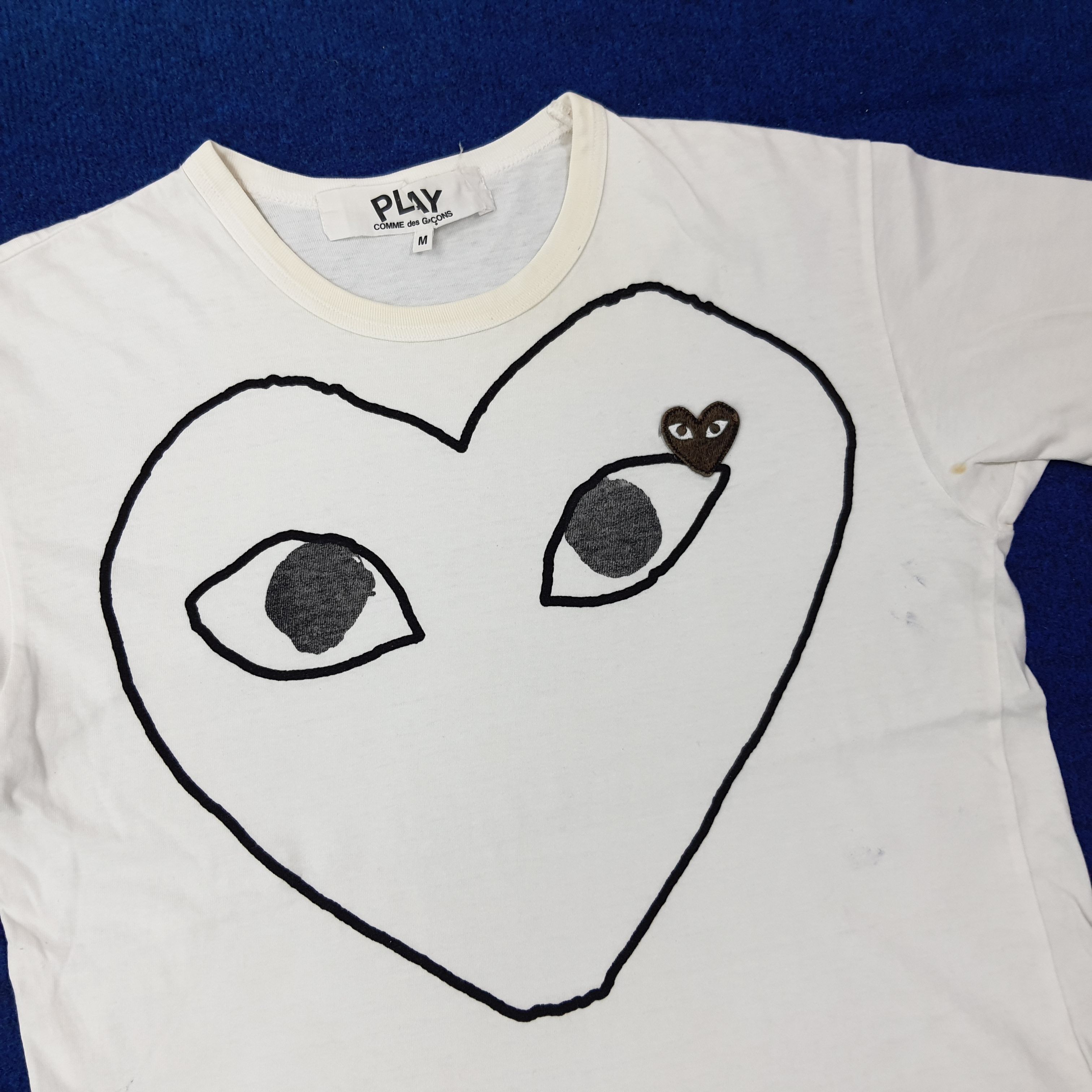 Comme des Garcons PLAY Vintage Comme des Garçons PLAY Heart Logo T-Shirt C267N31 Size M / US 6-8 / IT 42-44 - 2 Thumbnail