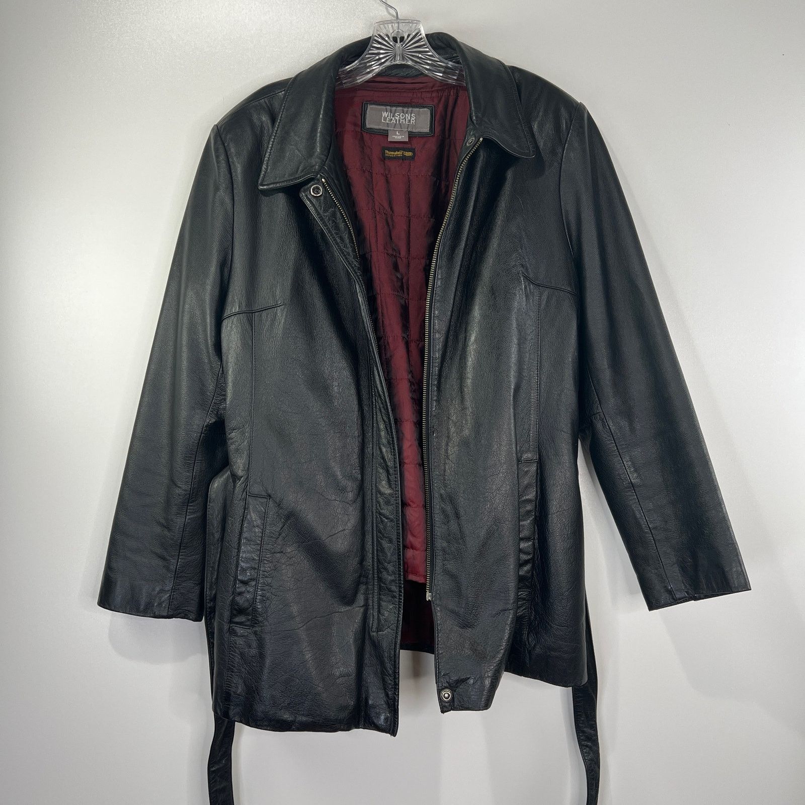 Wilsons Leather Wilsons Leather Belted Jacket Black Size L / US 10 / IT 46 - 9 Thumbnail