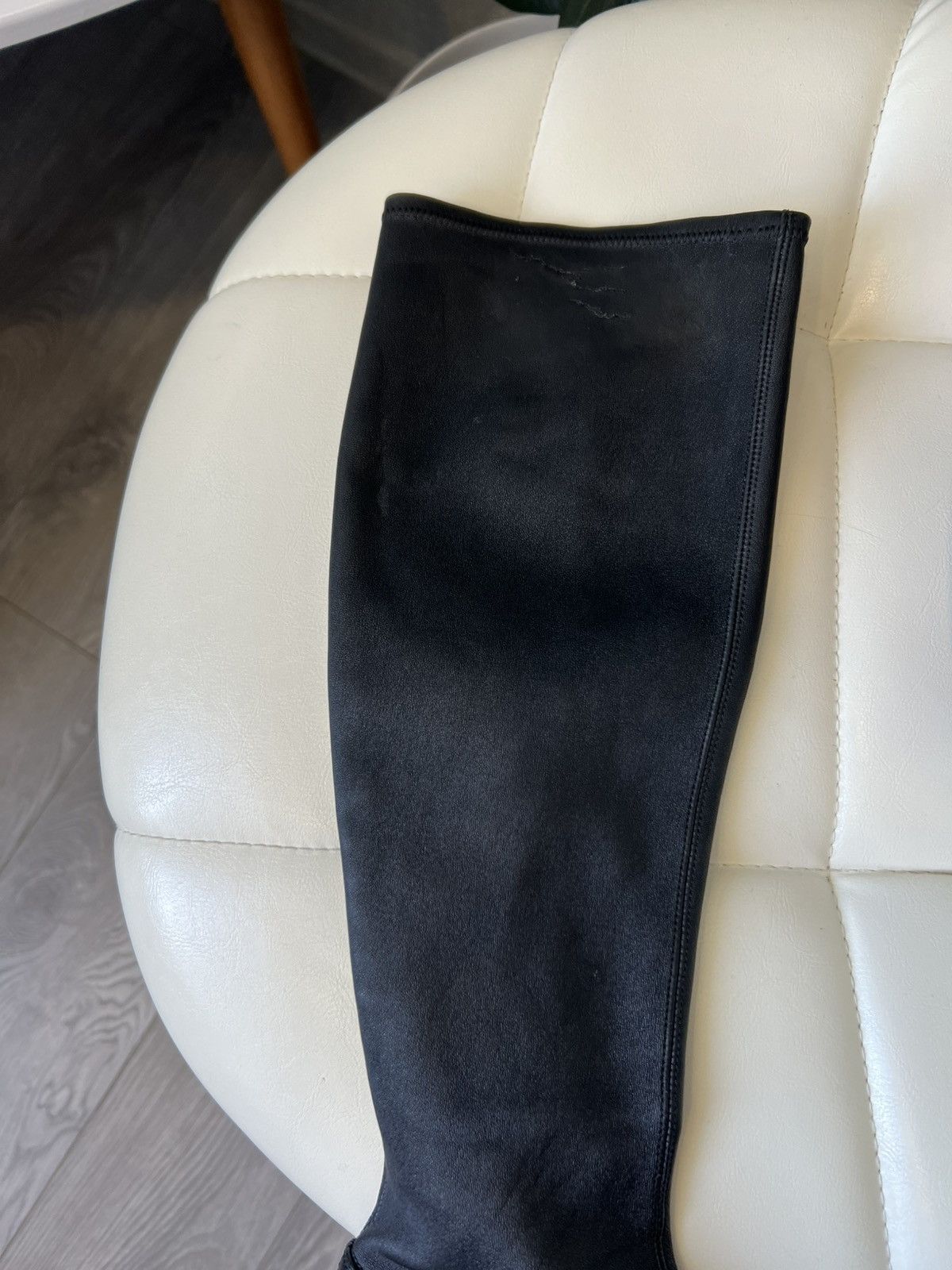 Helmut Lang Helmut Lang Black Leather Knee-High Boots Block Heel Size 39 Size US 9 / IT 39 - 13 Thumbnail
