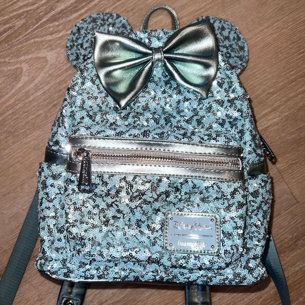 Disney Loungefly Disney Parks Arendelle Aqua Frozen Minnie Ears Bac Size ONE SIZE - 7 Thumbnail