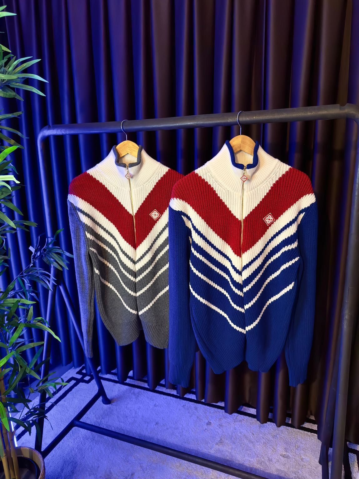 Casablanca Casablanca Chevron Zip Up Jumper Size US M / EU 48-50 / 2 - 8 Thumbnail