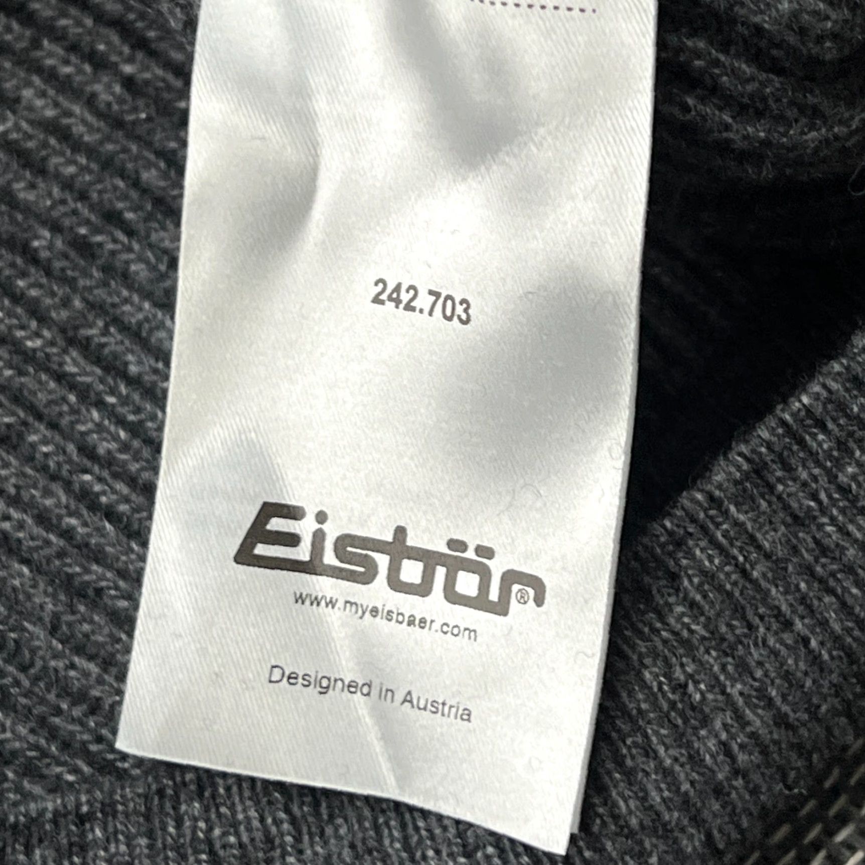 Vintage Eisbar Sweater Mens Size 50 Gray Full Zip Wool Cashmere Viscose Knit Pullover Long Sleeve Turtleneck Regular Fit Mens Size US L / EU 52-54 / 3 - 6 Thumbnail