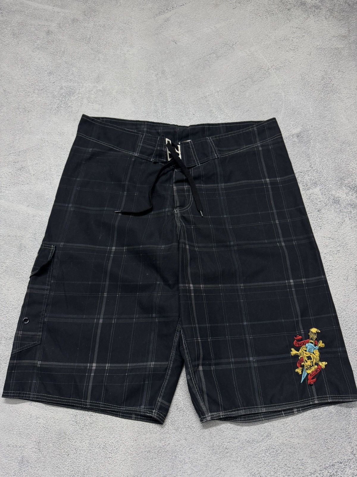 Ed Hardy Vintage Y2k Ed Hardy Skull ☠️ Shorts 00’s Size US 36 / EU 52 - 4 Thumbnail