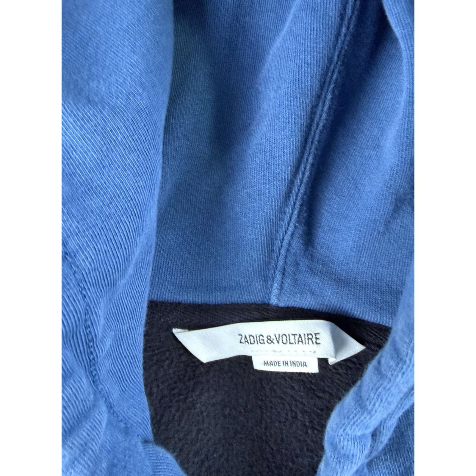 Zadig & Voltaire VINTAGE Zadig & Voltaire Sweatshirt Mens Large Black Pullover Spencer Hoodie Cotton Size US L / EU 52-54 / 3 - 3 Thumbnail