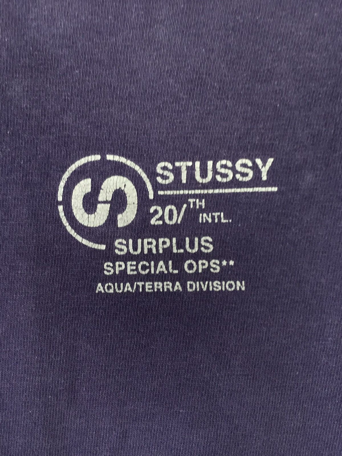 Stussy × Vintage Vintage STUSSY 20th intl surplus special ops t shirt Size US L / EU 52-54 / 3 - 6 Thumbnail