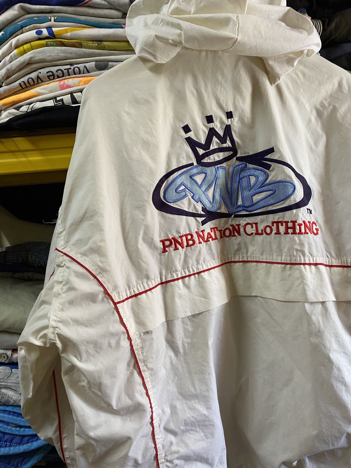 Rap Tees Vintage 90s PNB Nation Embroided Hiphop group jacket Size US XL / EU 56 / 4 - 8 Thumbnail