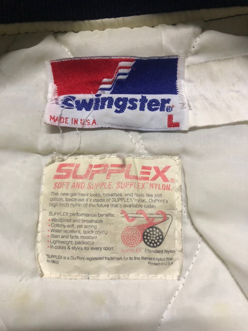 Swingster Vintage Swingster Supplex New York Yankees Baseball Jacket Size US L / EU 52-54 / 3 - 15 Thumbnail