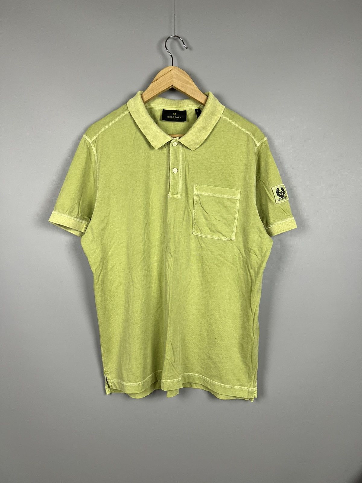 Belstaff (L) RARE Belstaff Polo shirt green Size US L / EU 52-54 / 3 - 1 Thumbnail