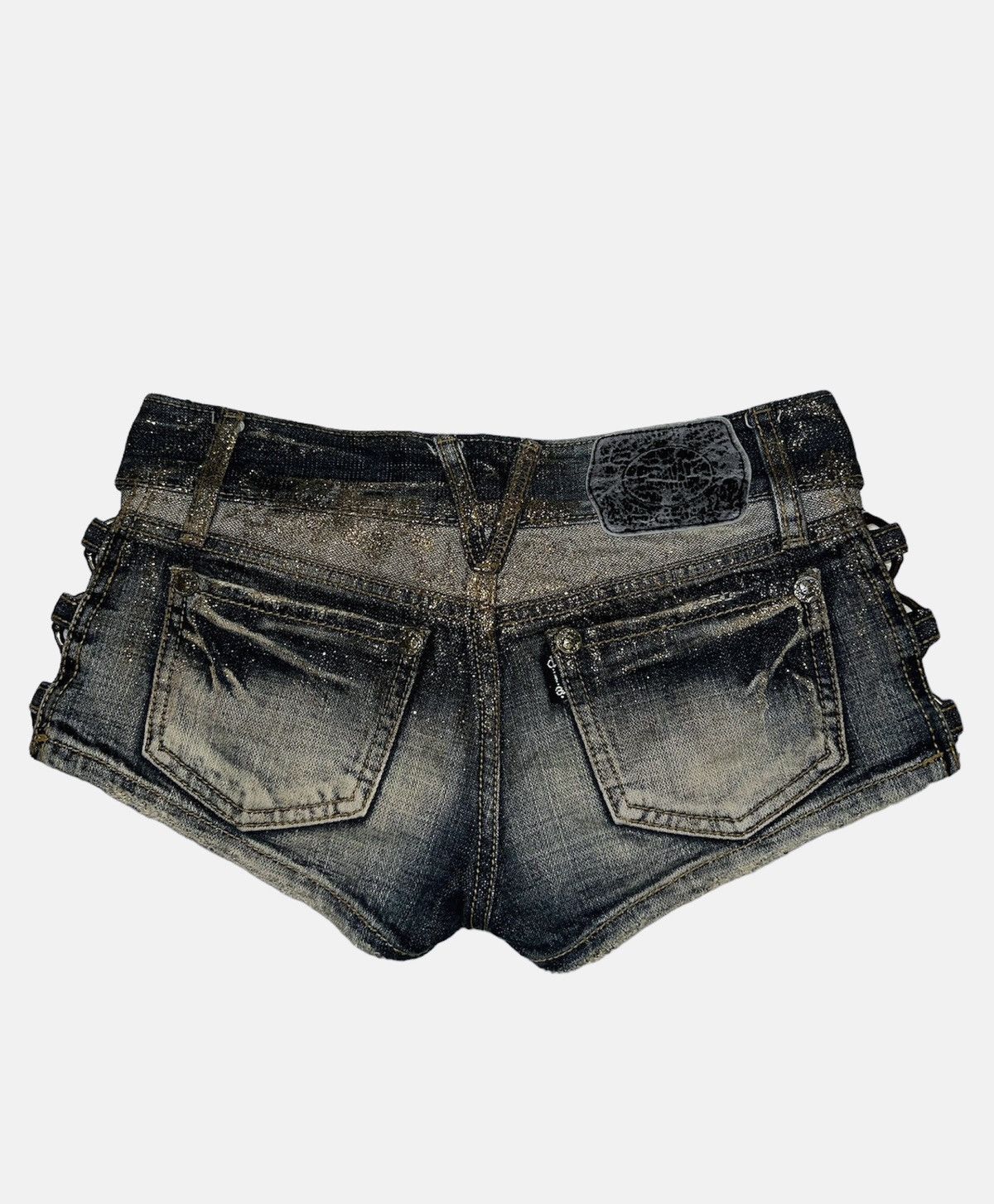 Japanese Brand D.i.a. Gyaru glitter denim shorts ☠️✨ Size 26" / US 2 / IT 38 - 5 Thumbnail