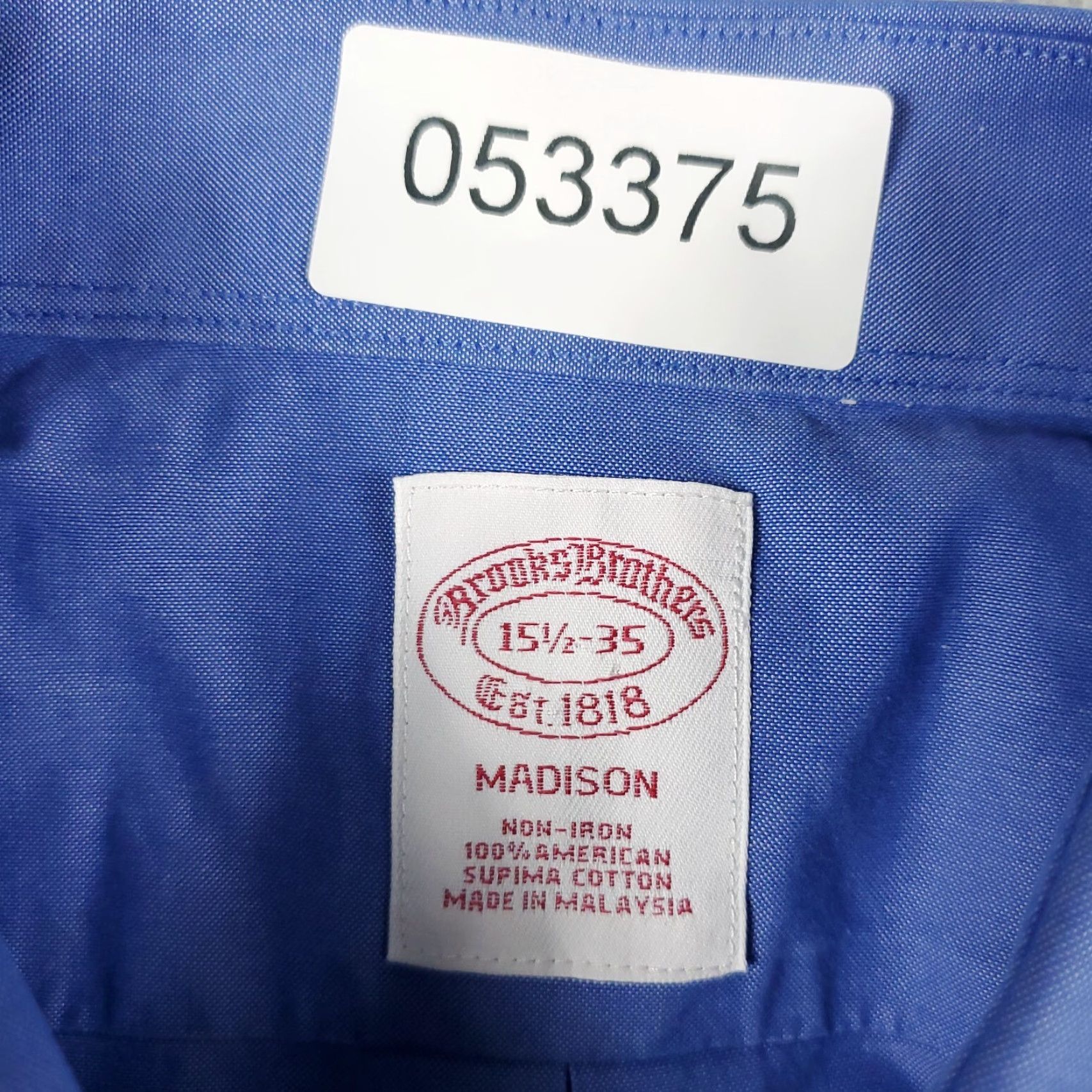 Brooks Brothers Brooks Brothers Dress Shirt Mens Size 15.5 Blue Long Sleeve Button-Down Size 40R - 6 Thumbnail