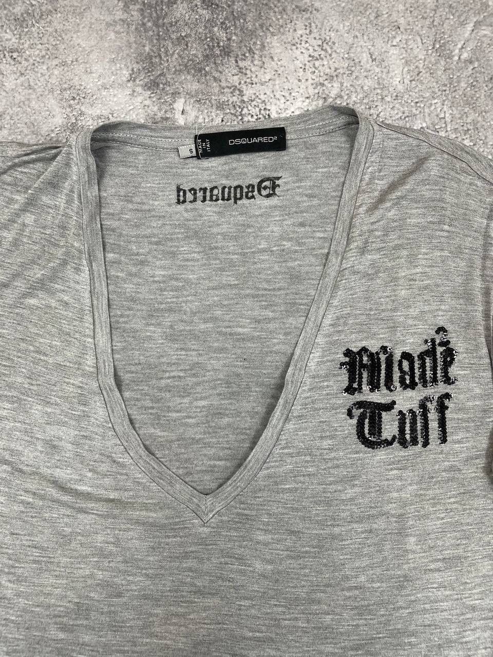Dsquared2 Dsquared2 Women T-Shirt Grey V-Neck Size S Size S / US 4 / IT 40 - 2 Thumbnail