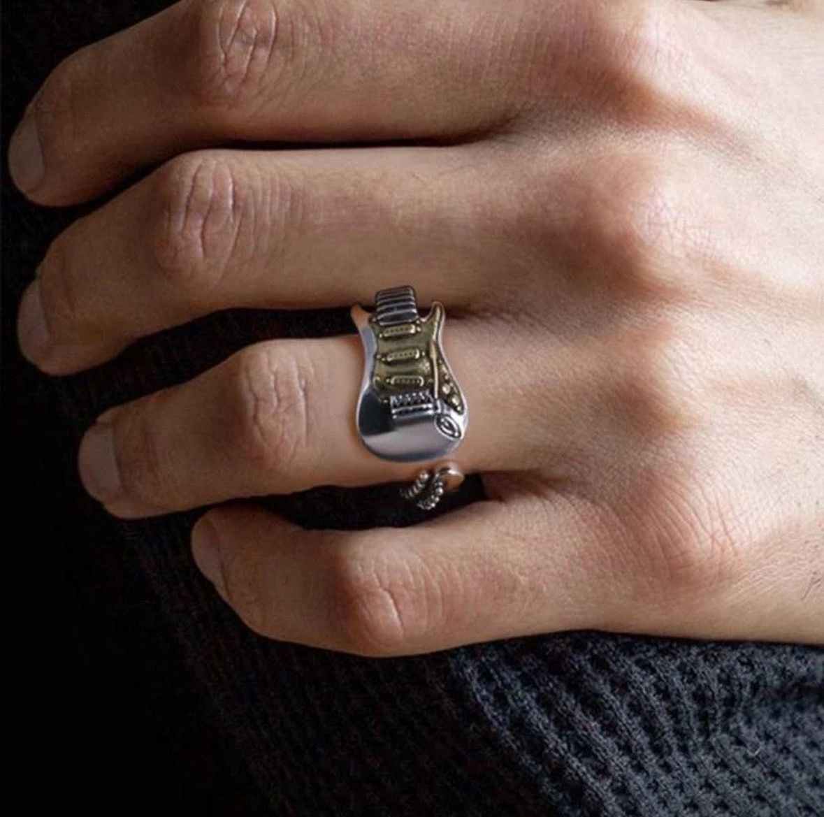 Jewelry Guitar Adjustable Ring Size ONE SIZE - 4 Thumbnail