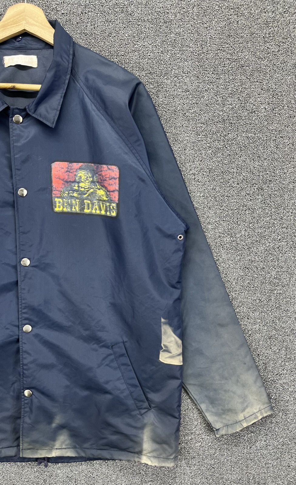 Ben Davis Vintage Ben Davis Spell Out Trashed Light Jacket Size US L / EU 52-54 / 3 - 4 Thumbnail